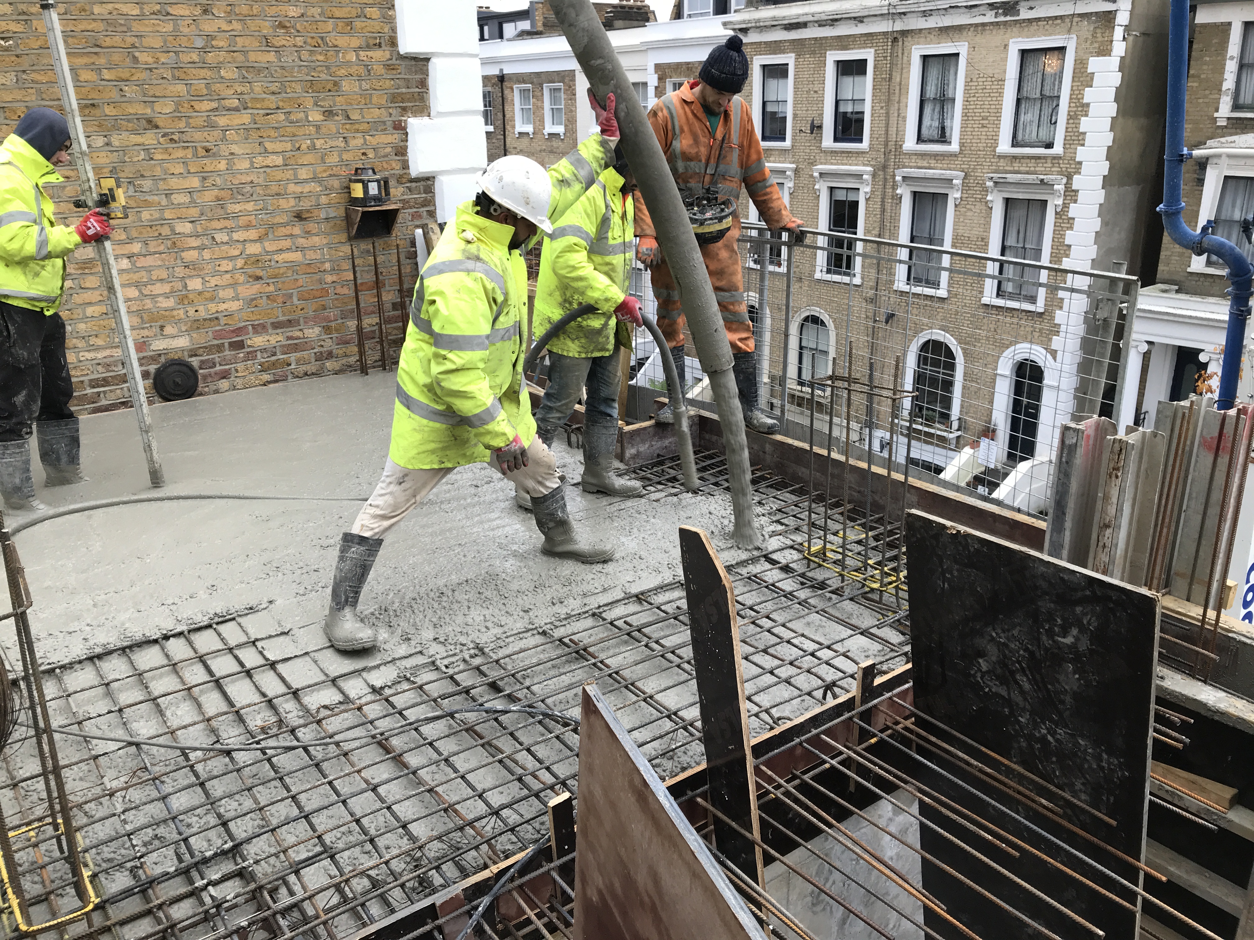 Concrete pour team