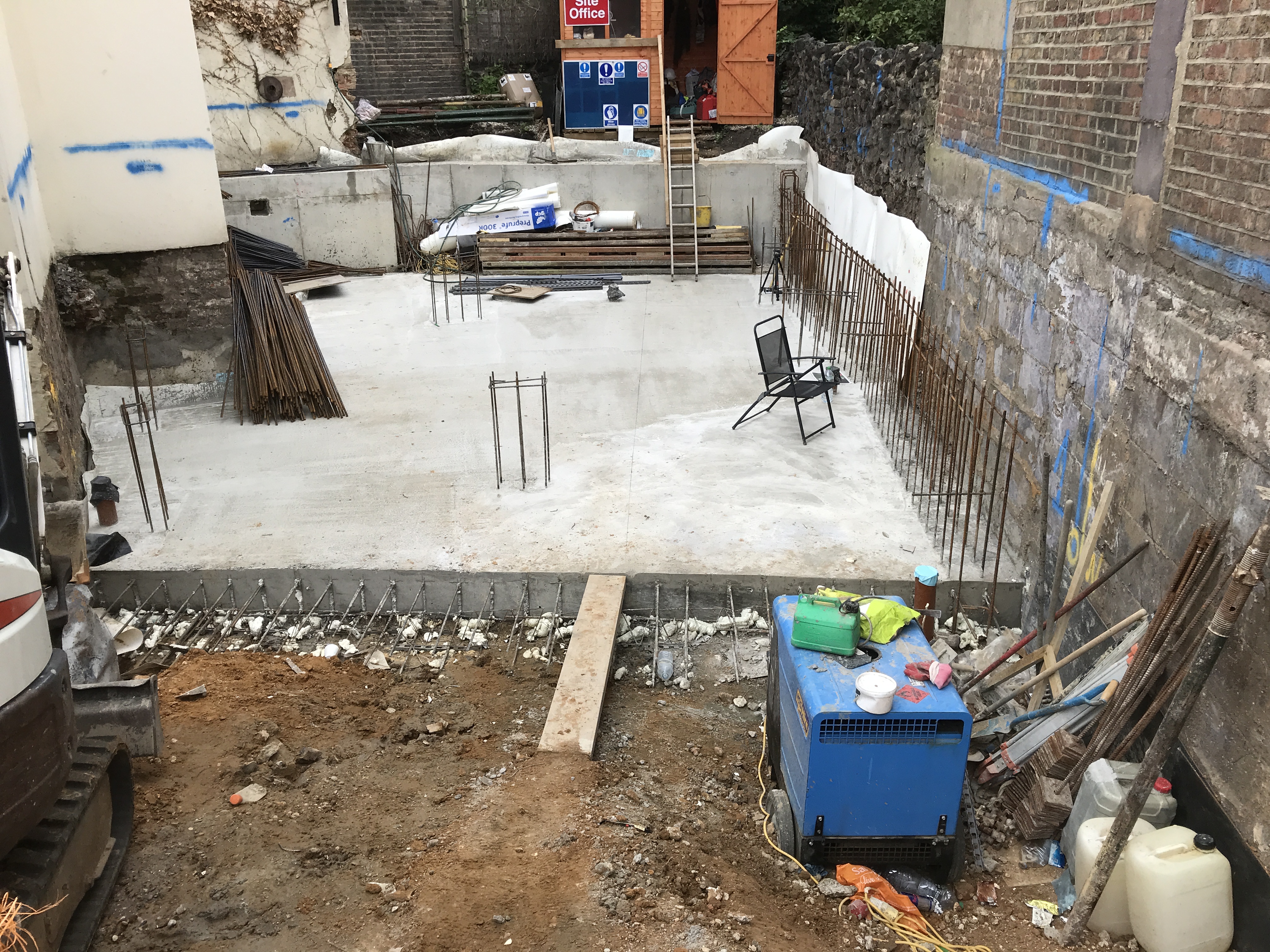 Basement slab complete