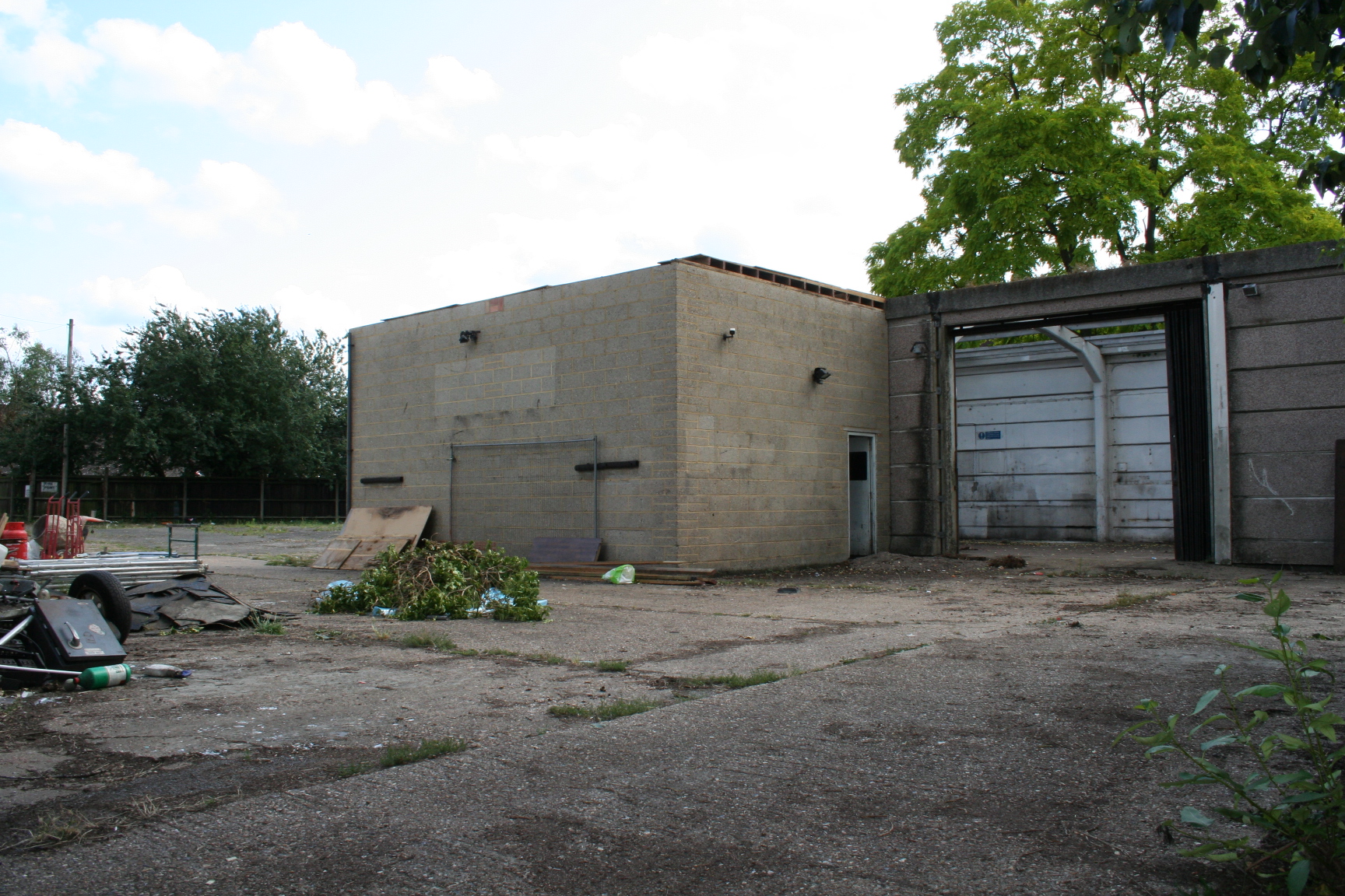 Existing block and garage