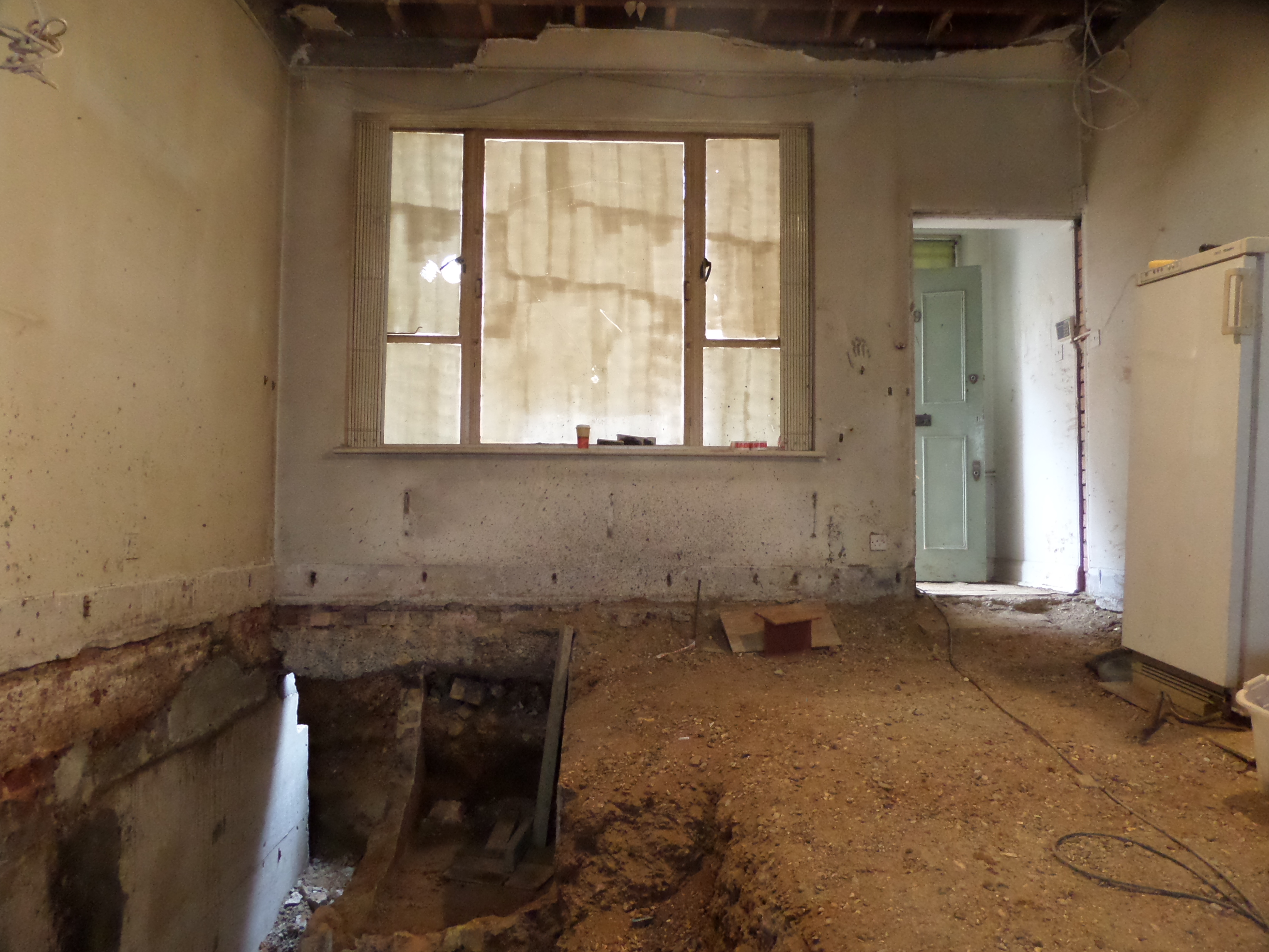 Floor excavation