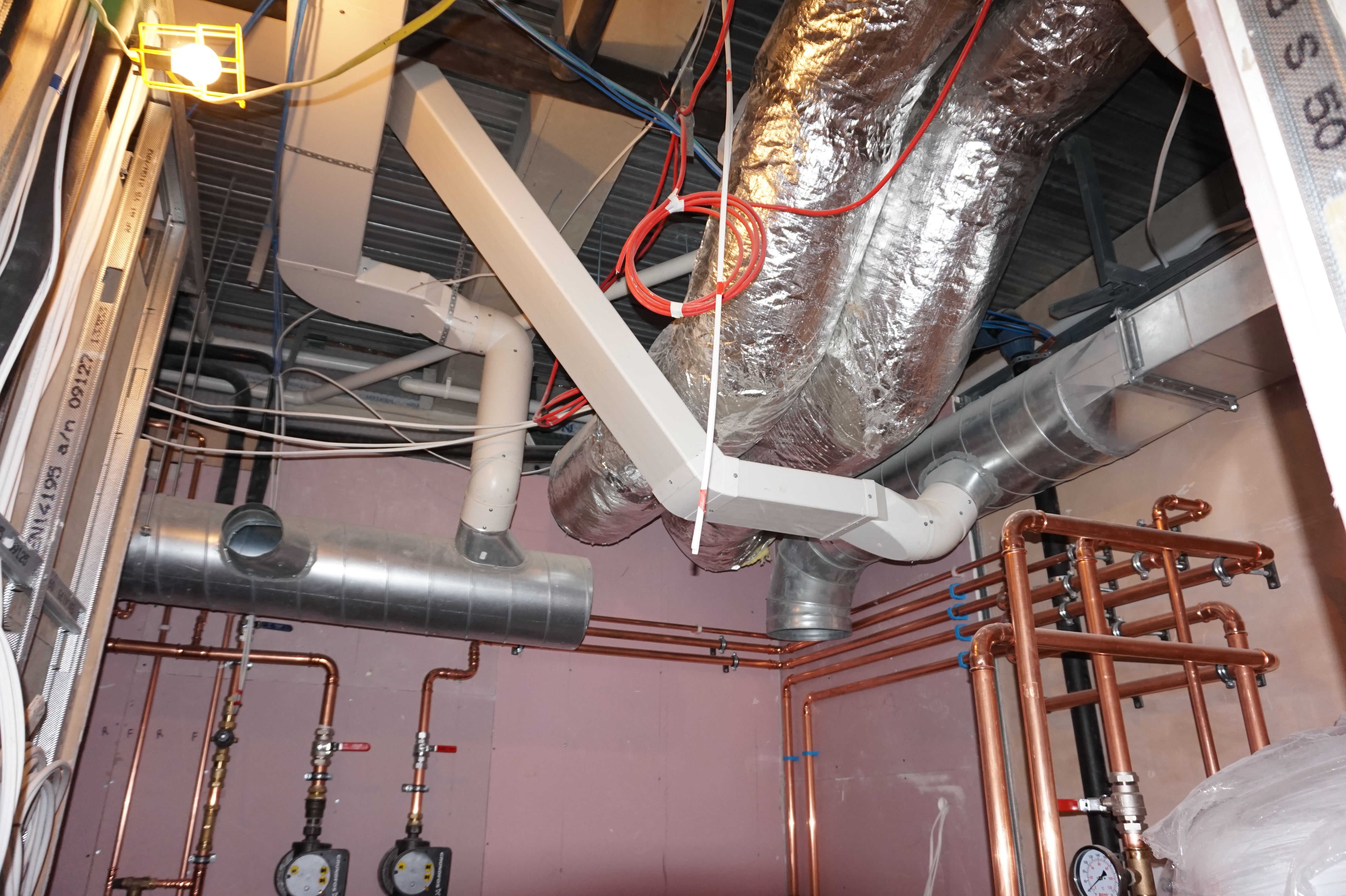 MEP first fix ductwork