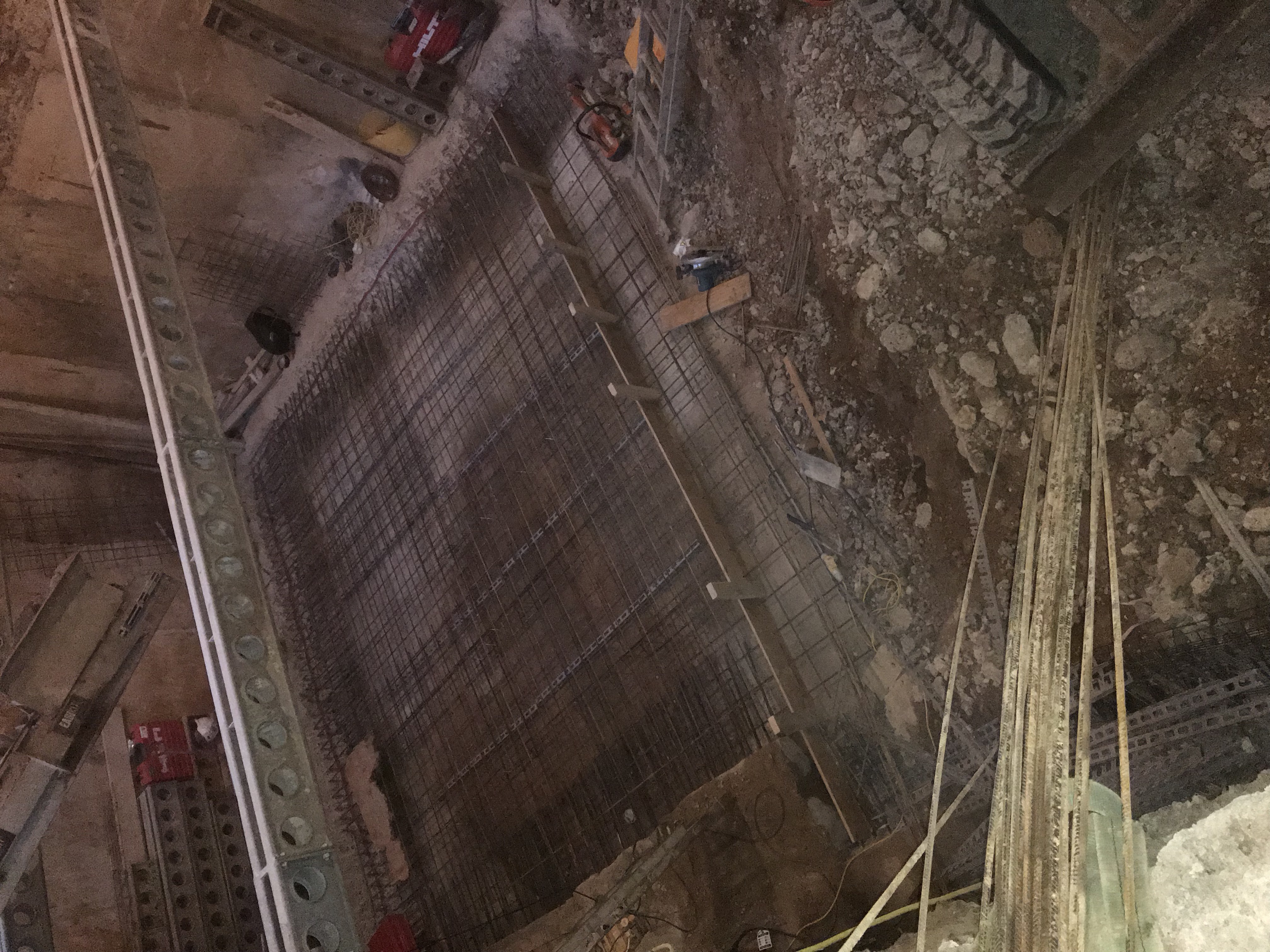 Basement slab rebar