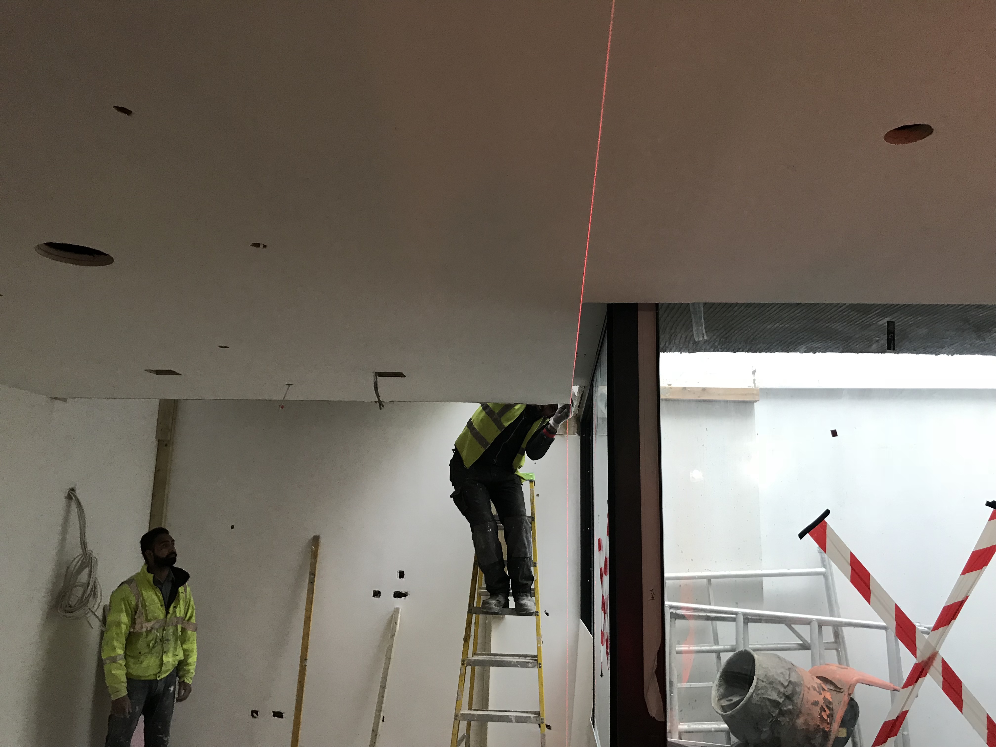 Interior plastering second fix