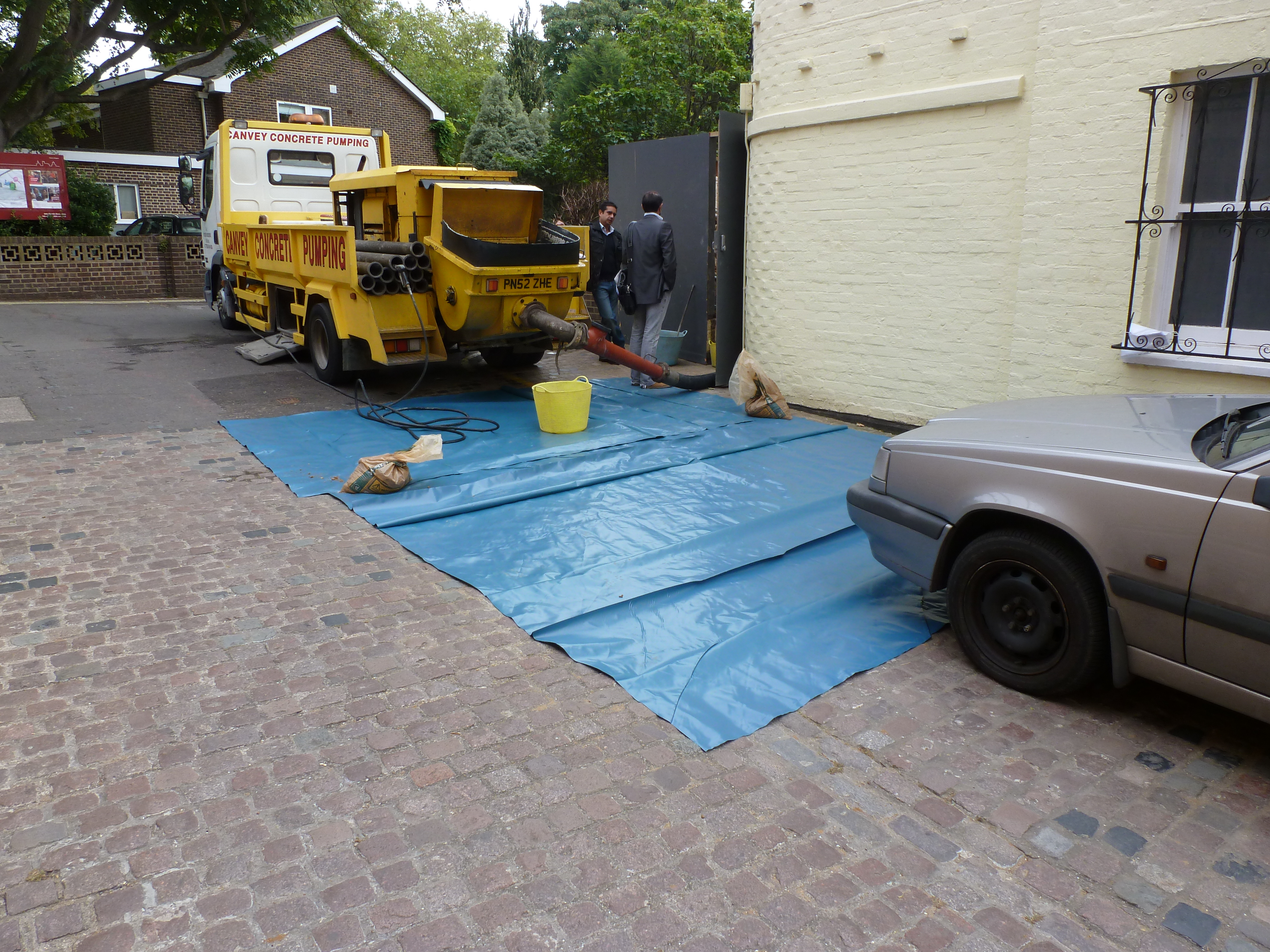 Concrete pump exterior