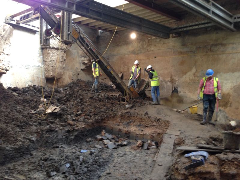 Conveyor excavation