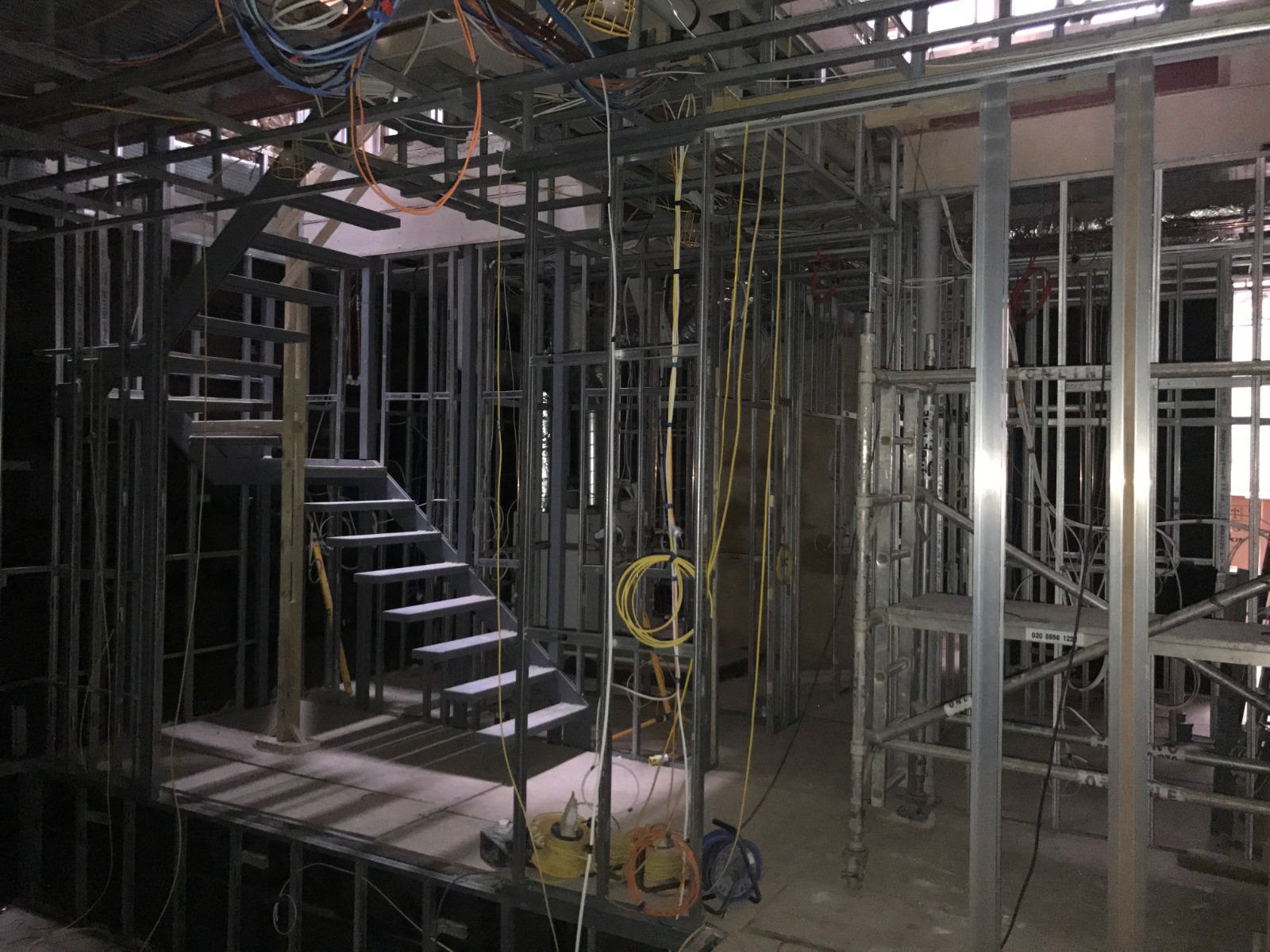 Basement SFS Partitions — 69 Princes Gate Mews